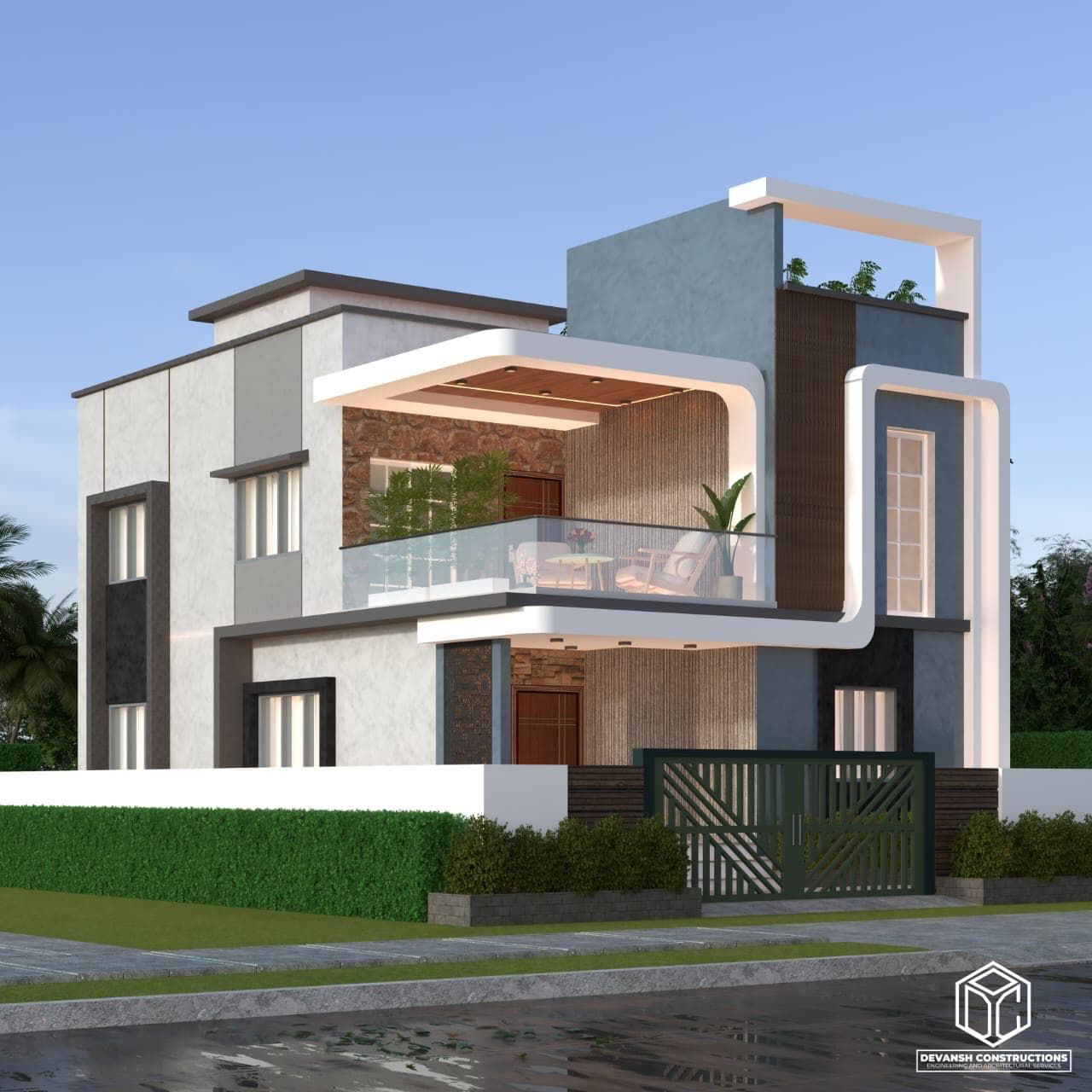 Row house construction project in Lohegaon, Pune