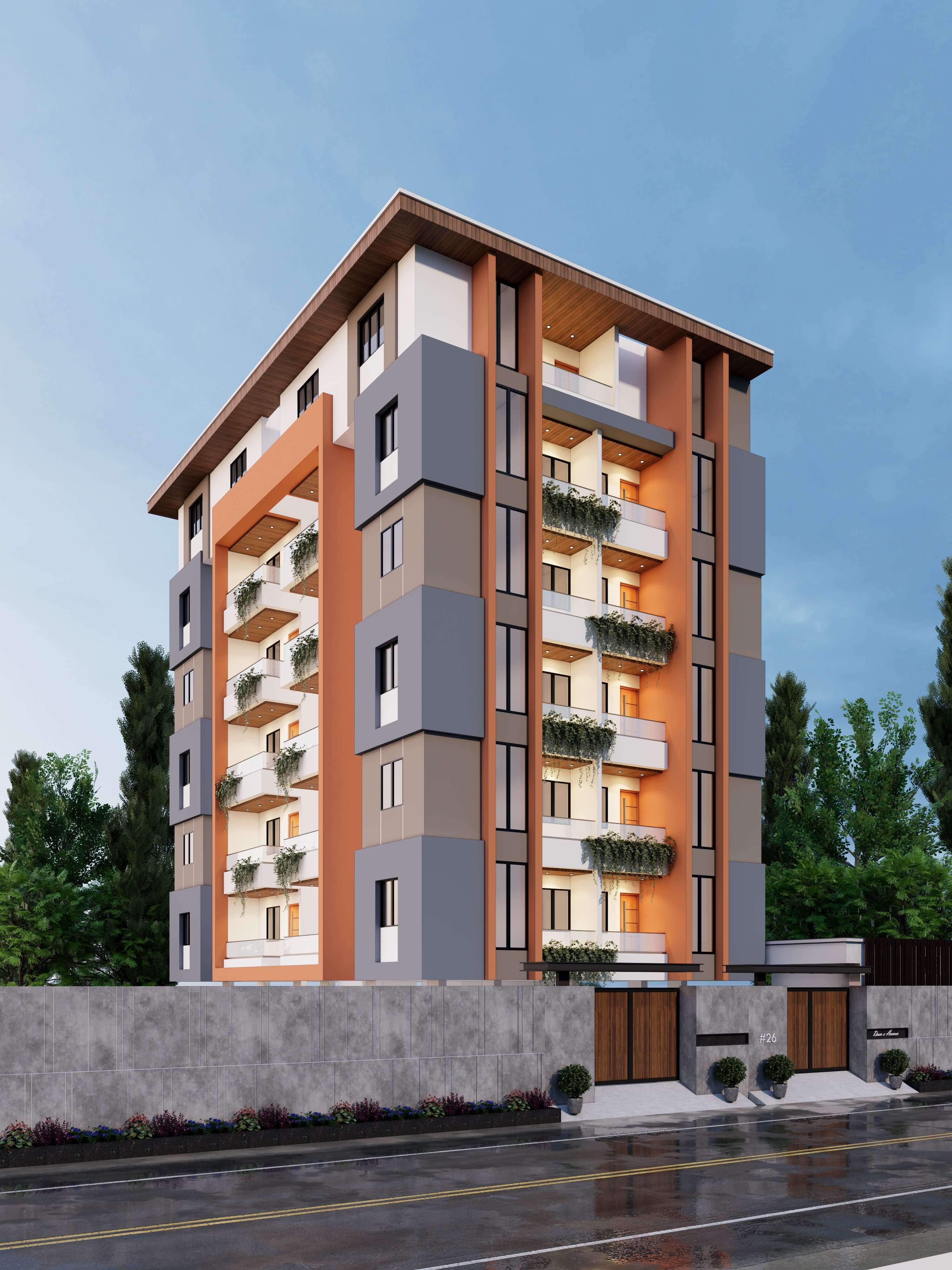 Juily Apartments — residential project in Kalwad